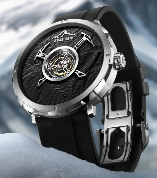 Reloj para hombre CIGA Design tourbillon con caja de acero